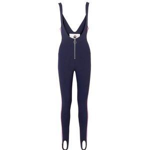 NWT Cordova Vail Striped Stirrup Ski Suit